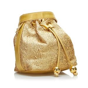 Chanel Brocade Bucket Bag